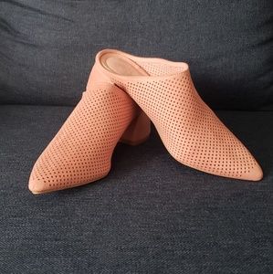 Mink Pointed Perforated Mule for Women size 5 only